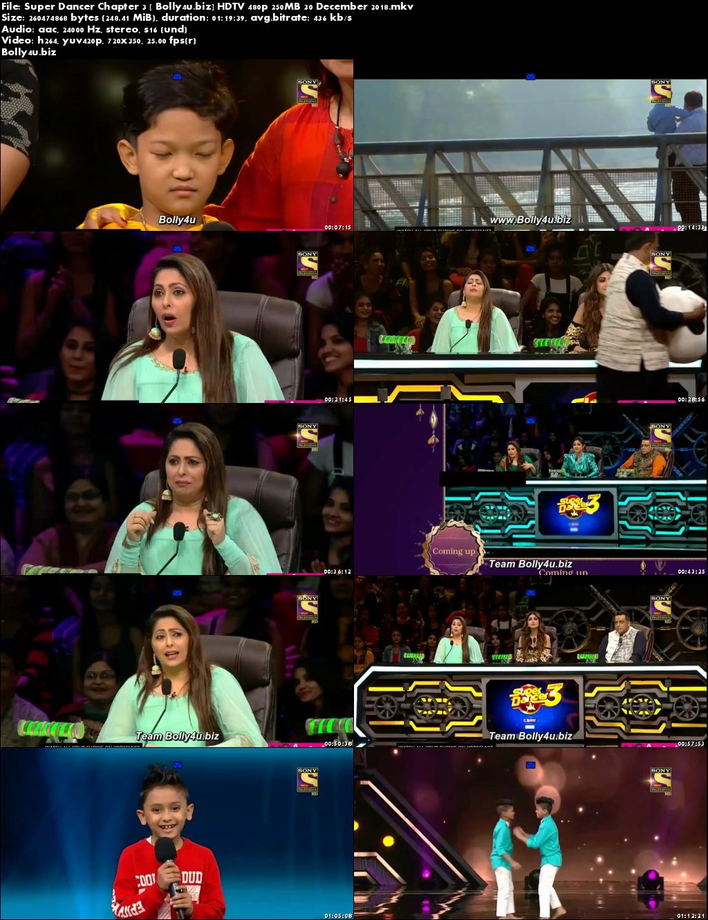 Super Dancer Chapter 3 HDTV 480p 250MB 30 December 2018 Download