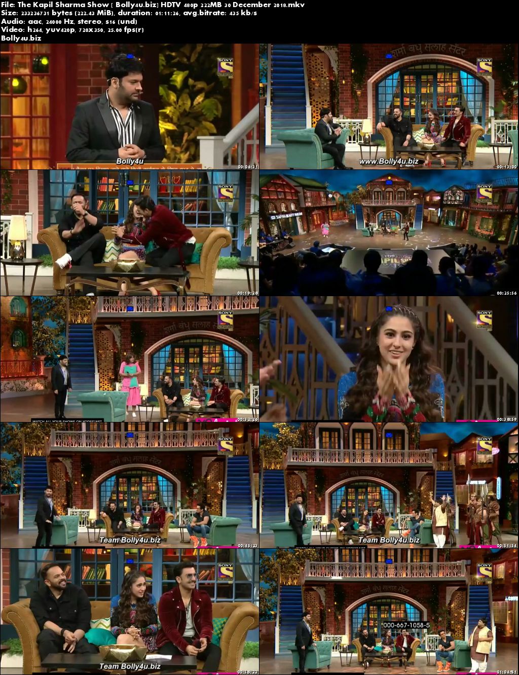 The Kapil Sharma Show HDTV 480p 200MB 30 December 2018 Download