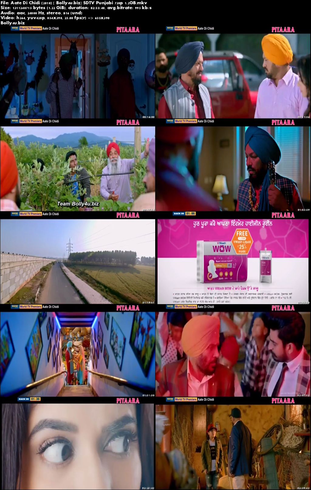 Aate Di Chidi 2018 SDTV 500Mb Full Punjabi Movie Download 480p
