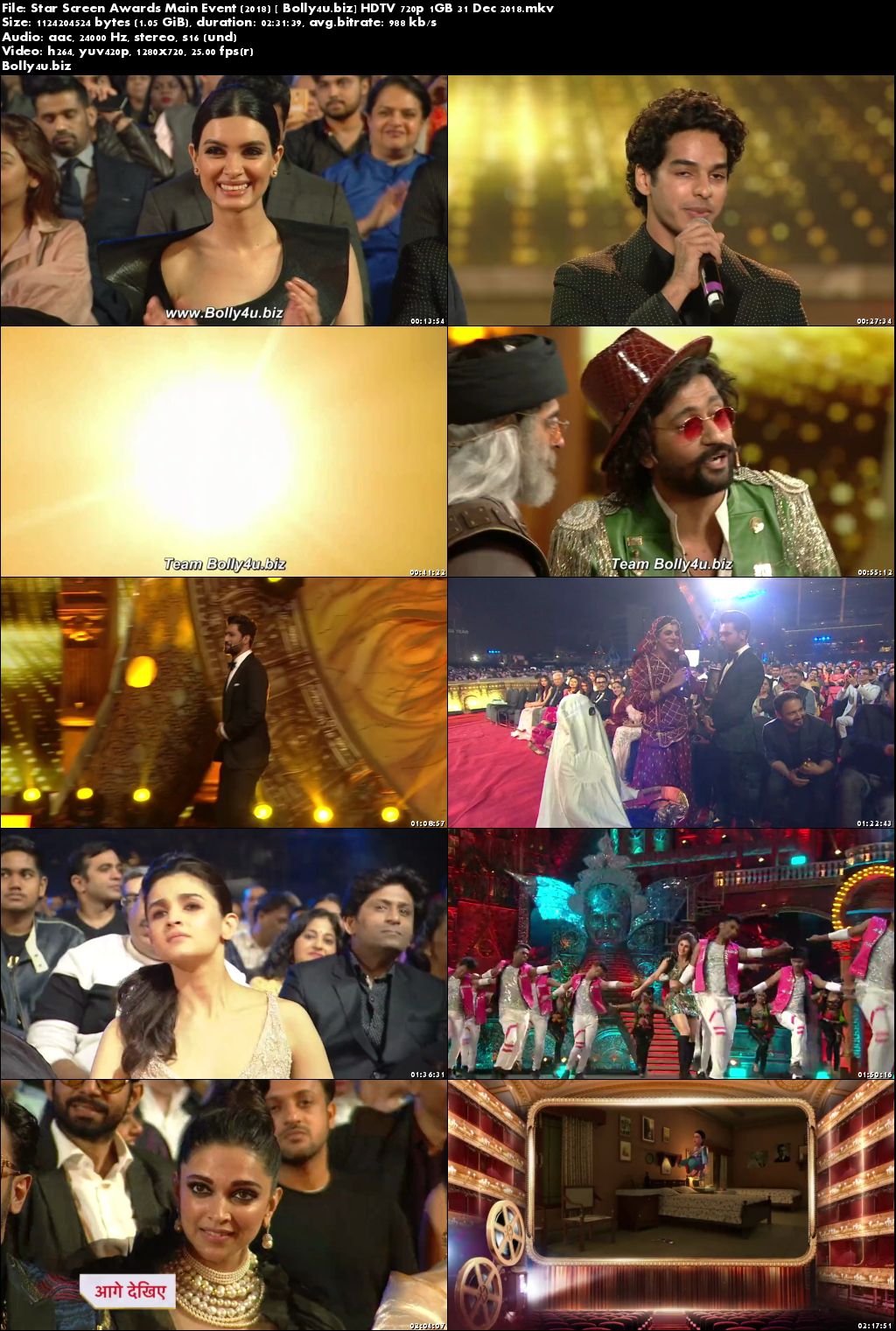Star Screen Awards 2018 HDTV 1GB Main Event 31 Dec 2018 720p Download