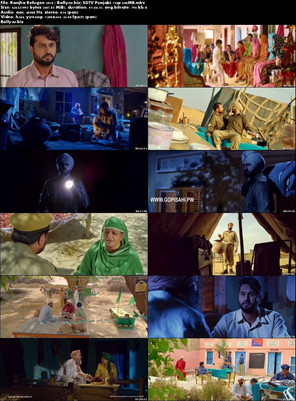Ranjha Refugee 2018 SDTV 600Mb Punjabi 720p Download