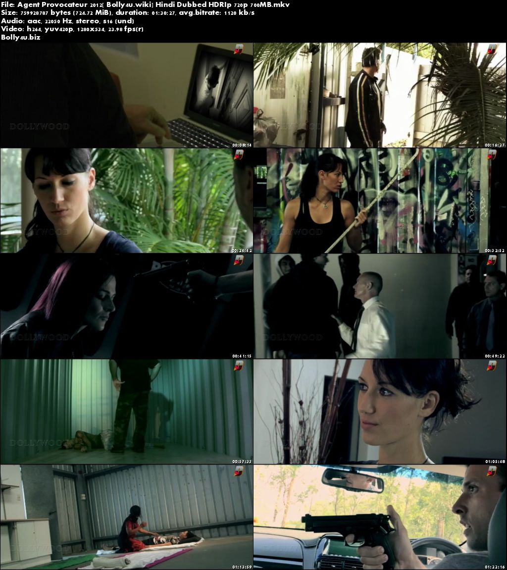 Agent Provocateur 2012 HDRip 700Mb Hindi Dubbed 720p Download