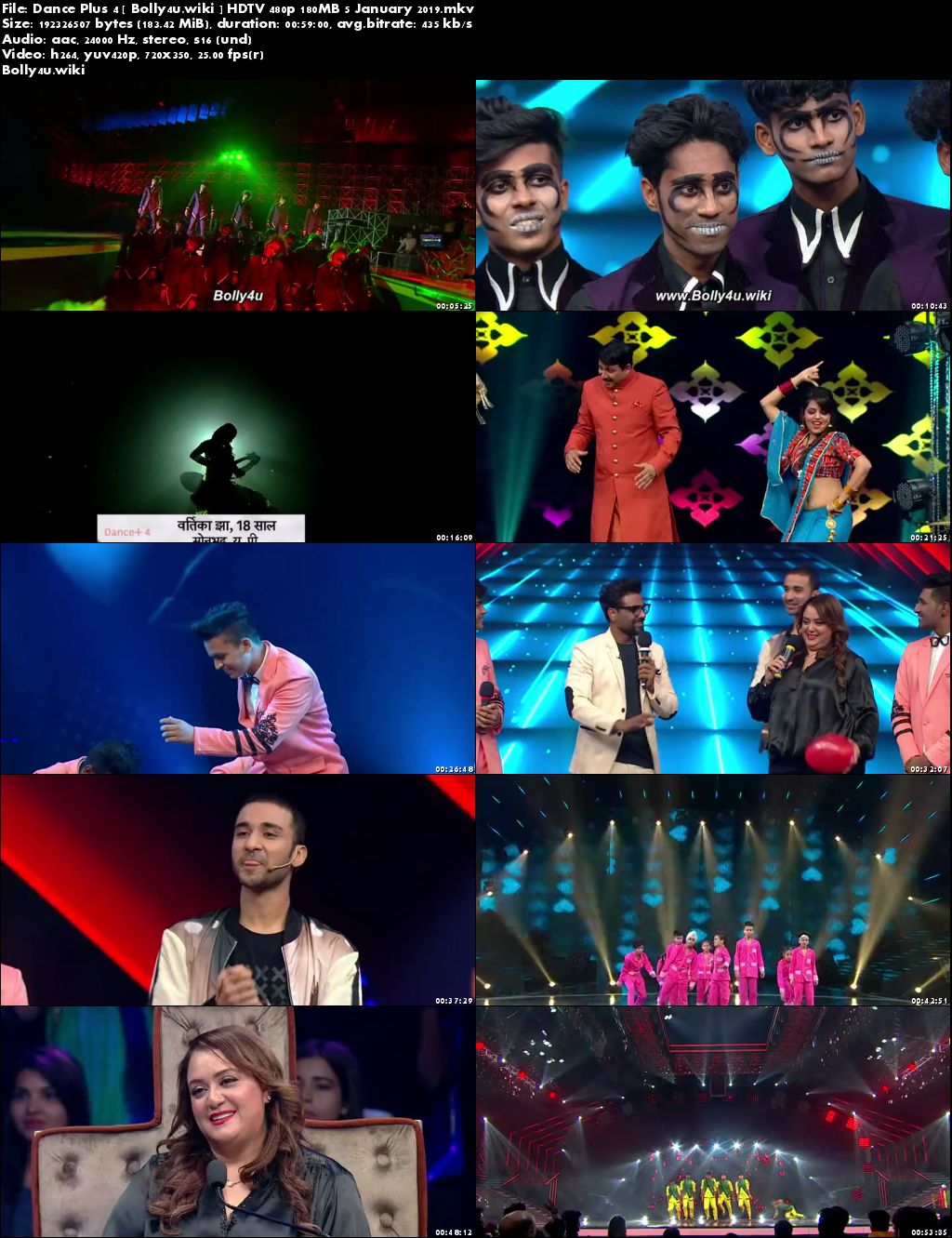 Dance Plus Season 4 HDTV 480p 200MB 05 January 2019 Download