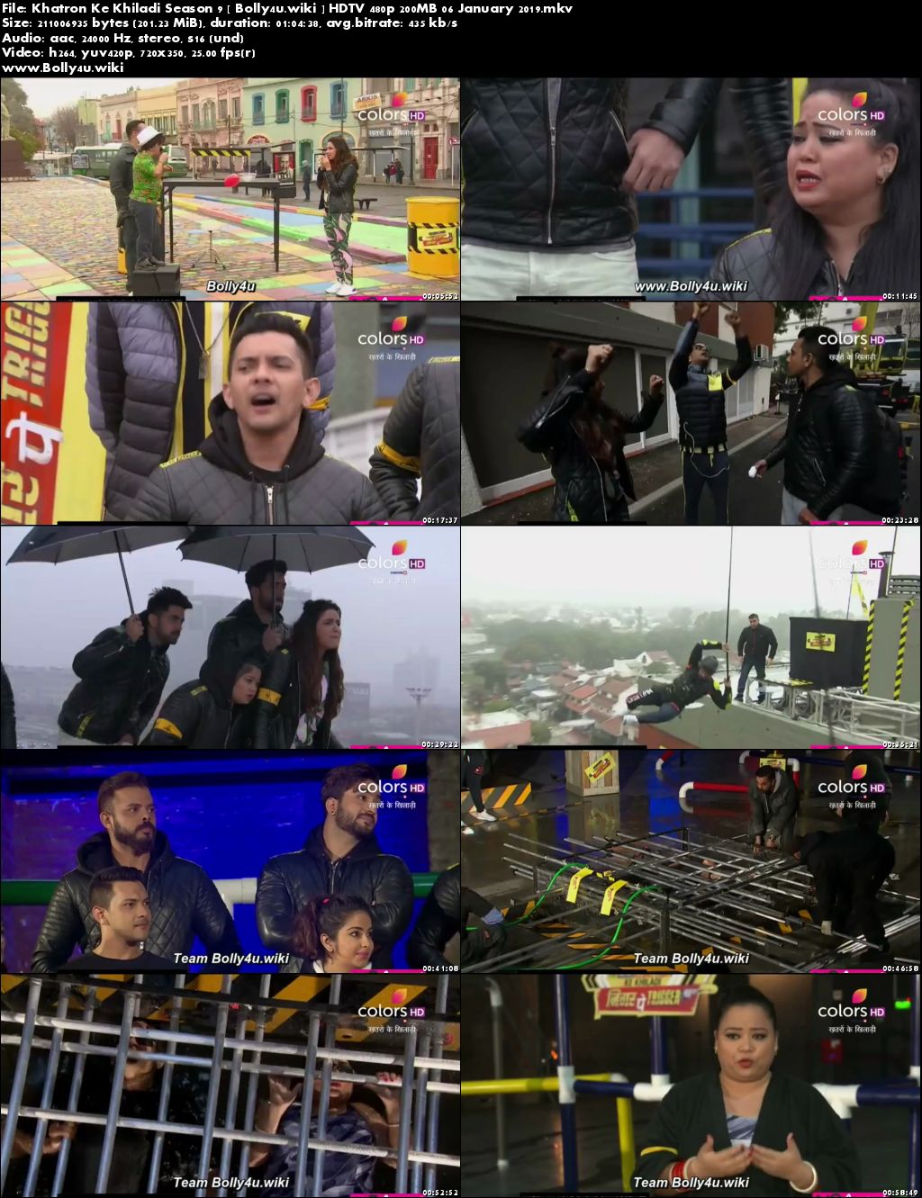 Khatron Ke Khiladi Season 9 HDTV 480p 200MB 06 January 2019 Download