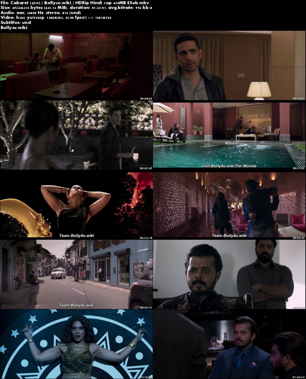 Cabaret 2019 HDRip 300Mb Full Hindi Movie Download 480p ESub