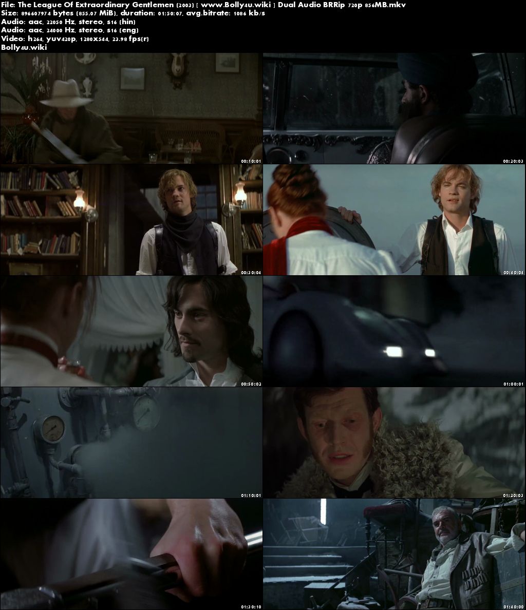 The League Of Extraordinary Gentlemen 2003 BluRay 350MB Hindi Dual Audio 480p Download