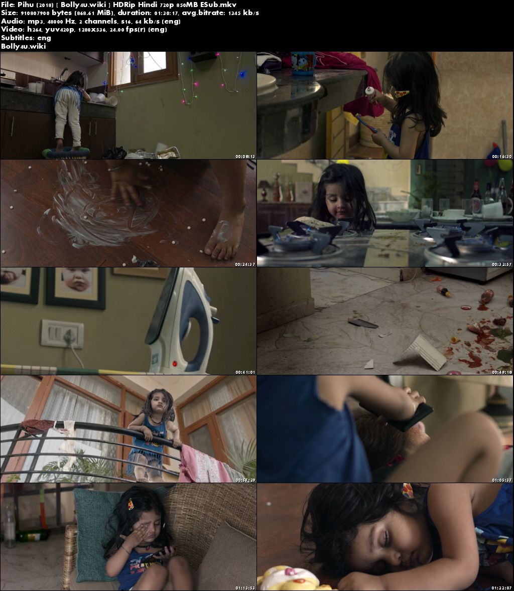 Pihu 2018 HDRip 300Mb Full Hindi Movie Download 480p ESub