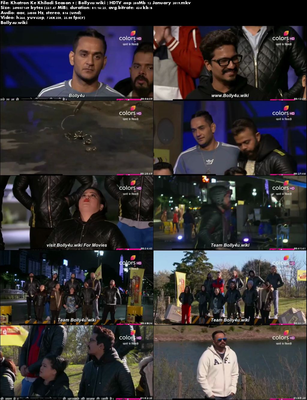 Khatron Ke Khiladi Season 9 HDTV 480p 200Mb 12 January 2019 Download