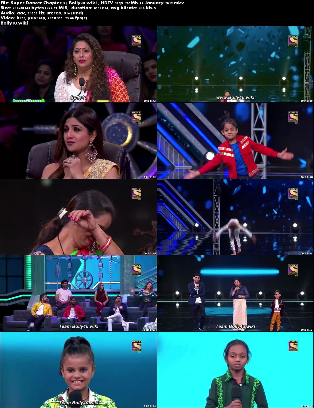 Super Dancer Chapter 3 HDTV 480p 200Mb 12 January 2019 Download