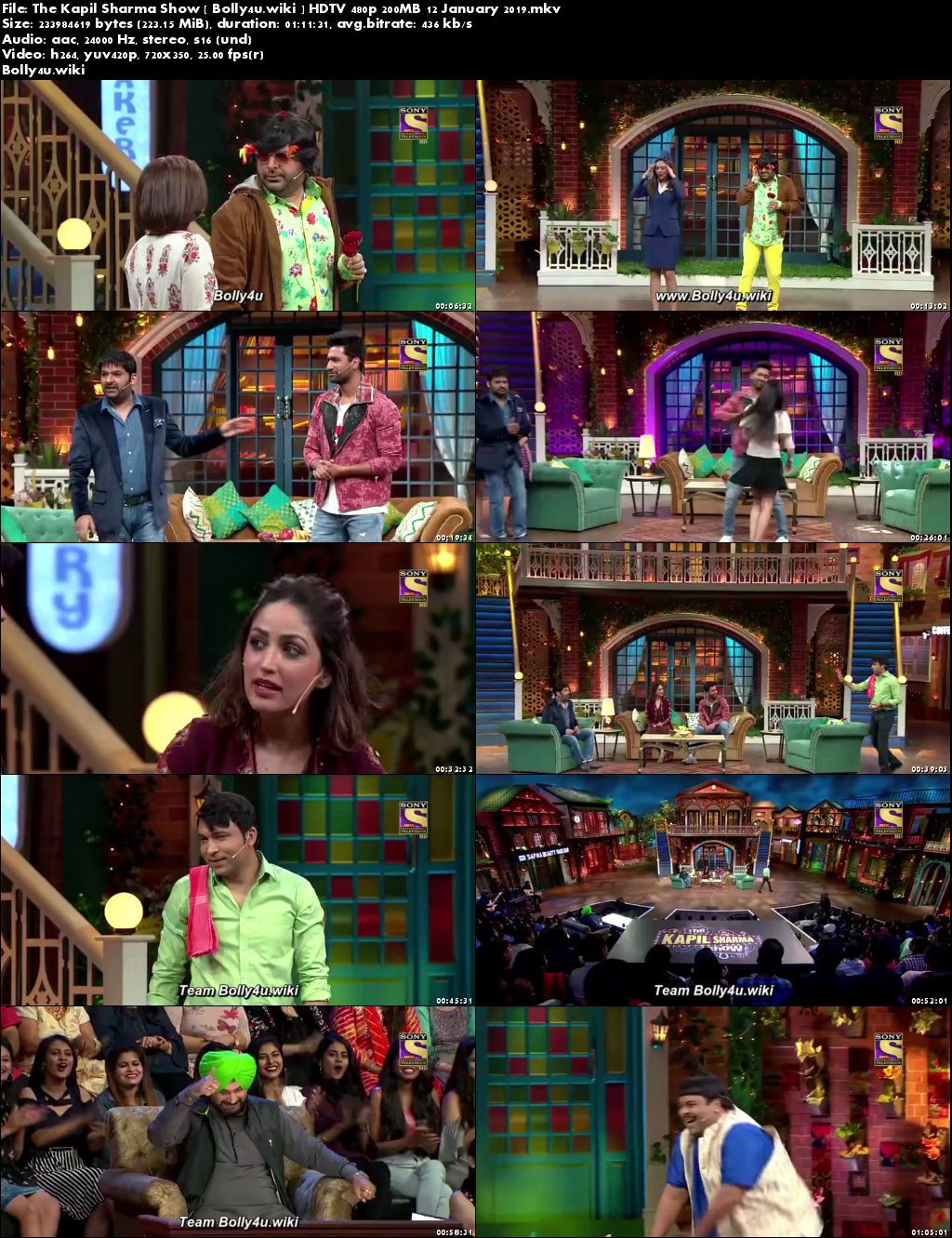 The Kapil Sharma Show HDTV 480p 200MB 12 January 2019 Download