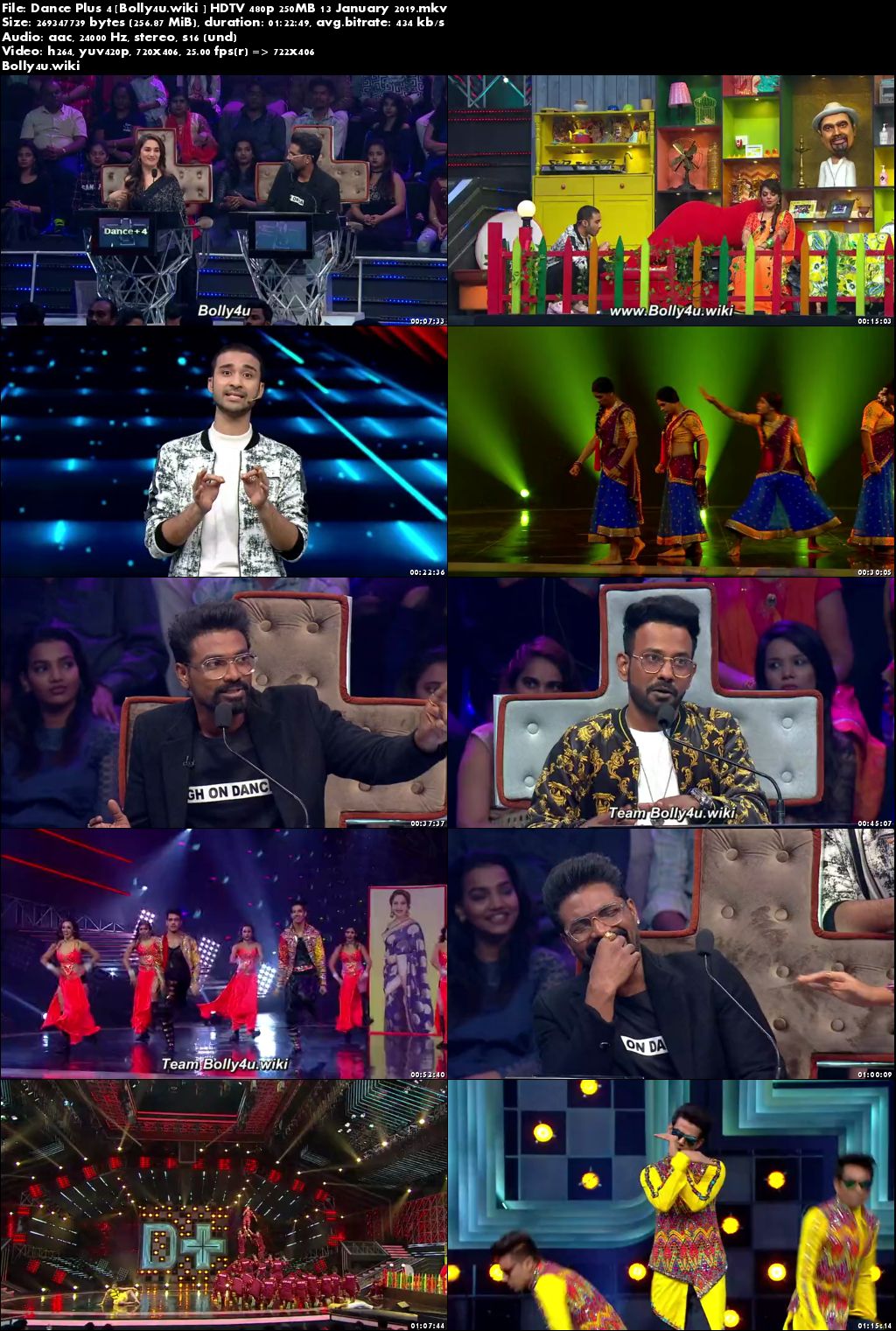 Dance Plus Season 4 HDTV 480p 250MB 13 January 2019 Download