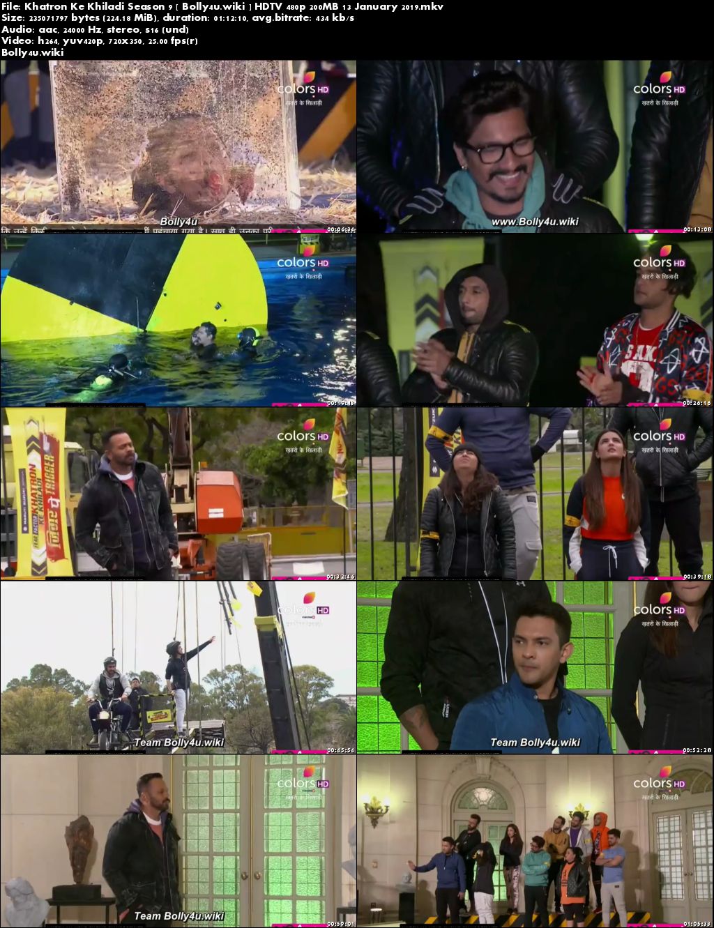 Khatron Ke Khiladi Season 9 HDTV 480p 200MB 13 January 2019 Download