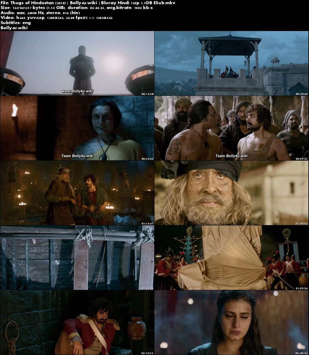 Thugs of Hindostan 2018 BluRay 450MB Full Hindi Movie Download 480p ESub