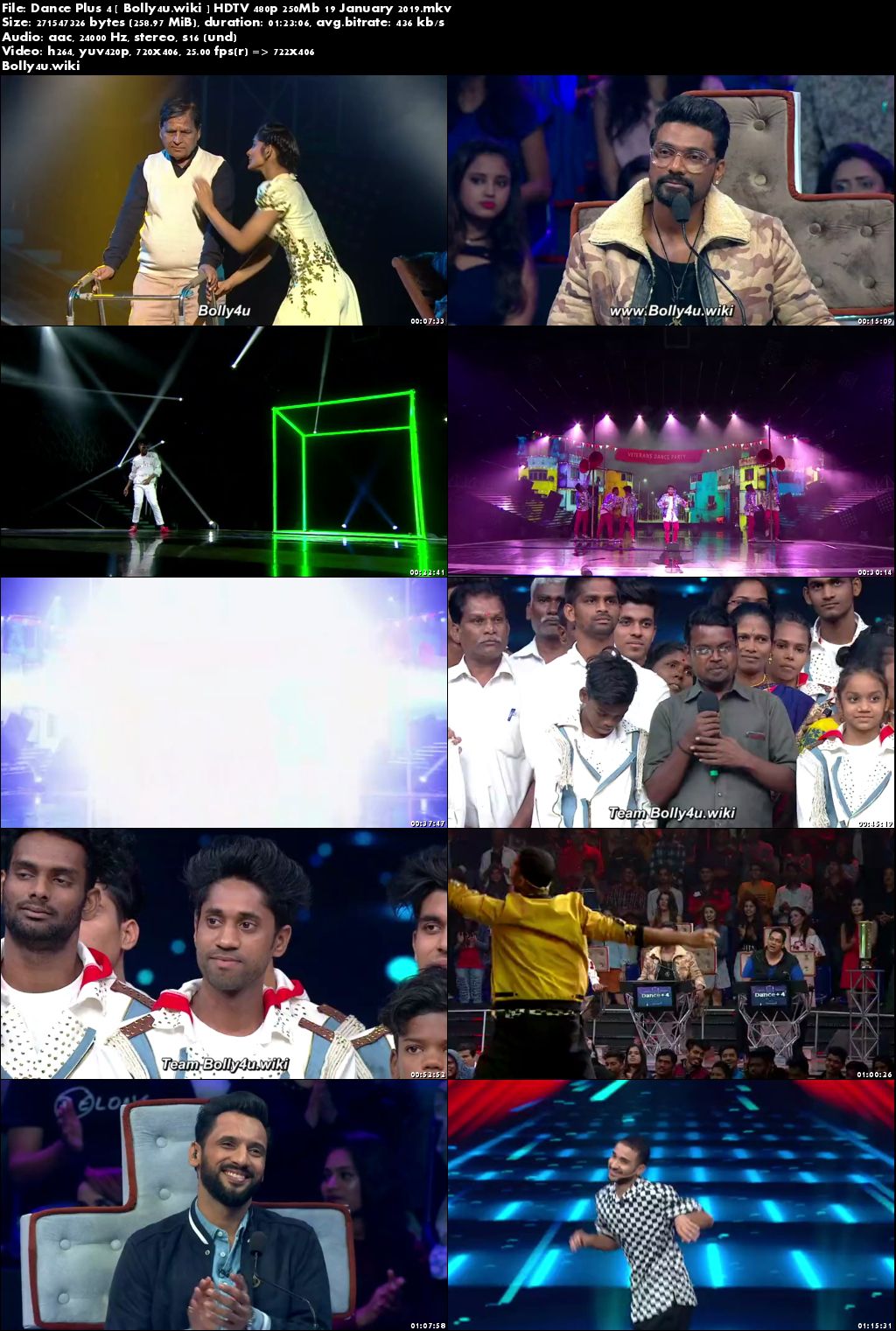 Dance Plus Season 4 HDTV 480p 250MB 19 January 2019 Download