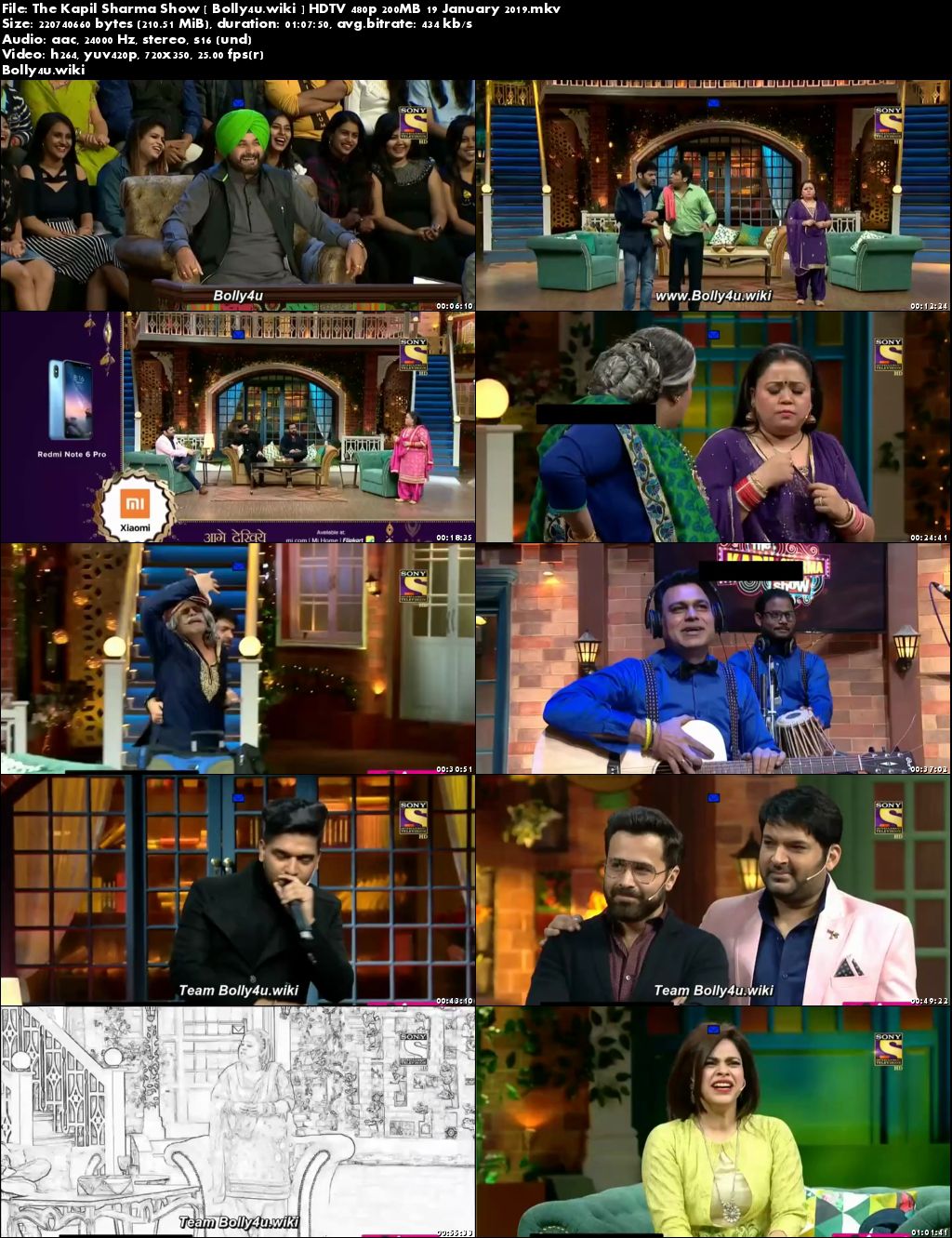 The Kapil Sharma Show HDTV 480p 200MB 19 January 2019 Download