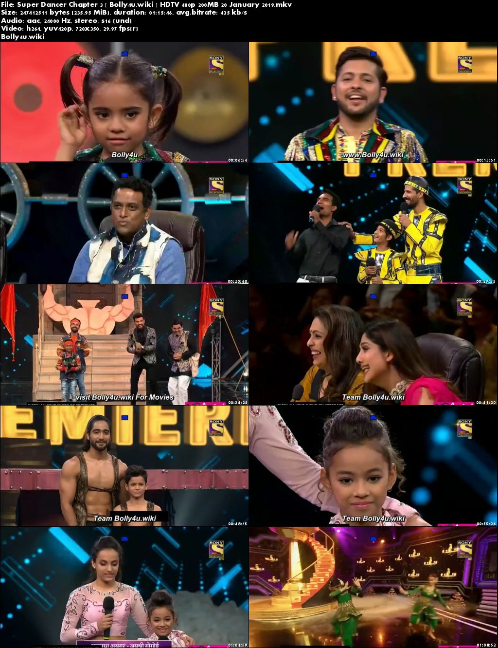 Super Dancer Chapter 3 HDTV 480p 200MB 20 January 2019 Download