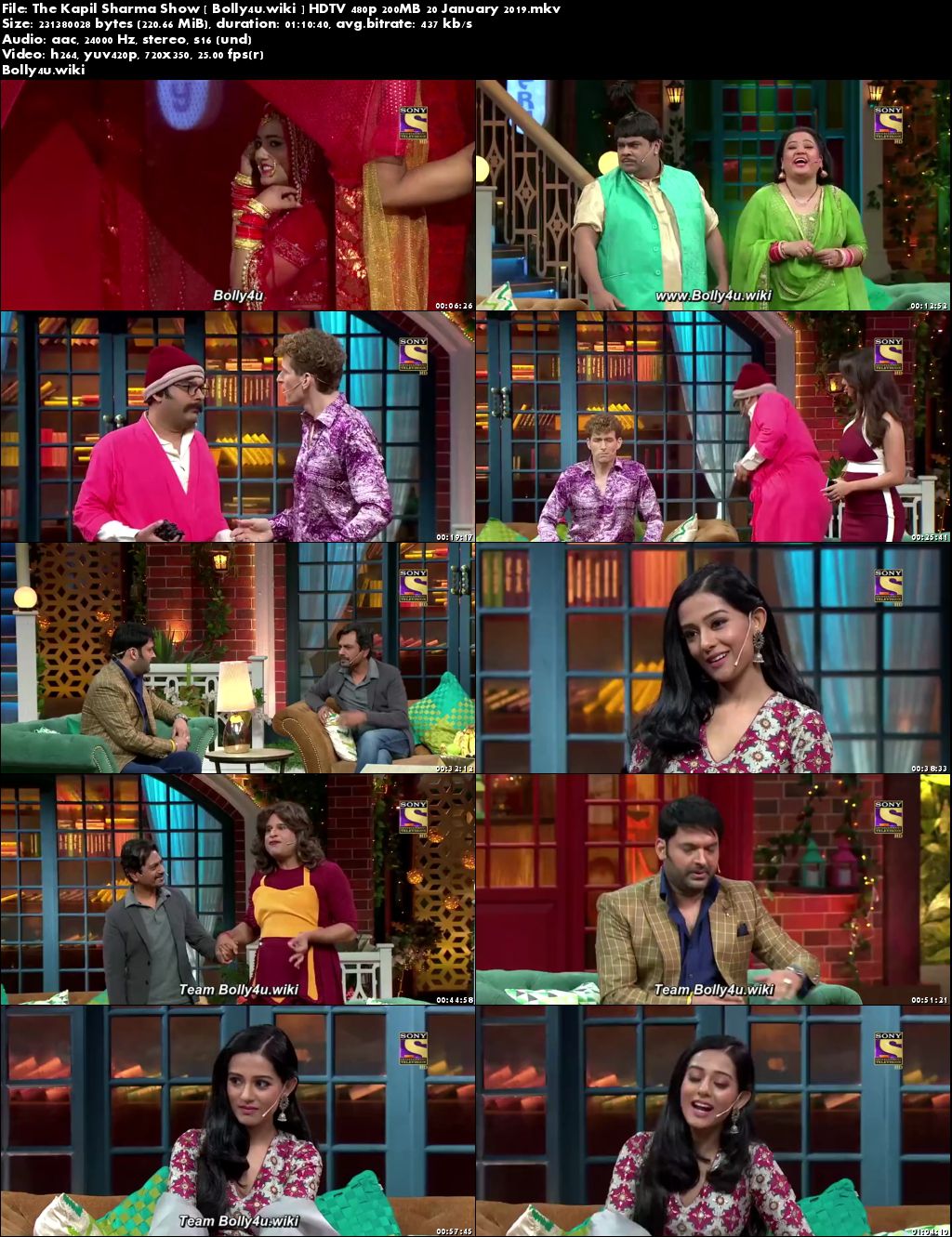 The Kapil Sharma Show HDTV 480p 200MB 20 January 2019 Download