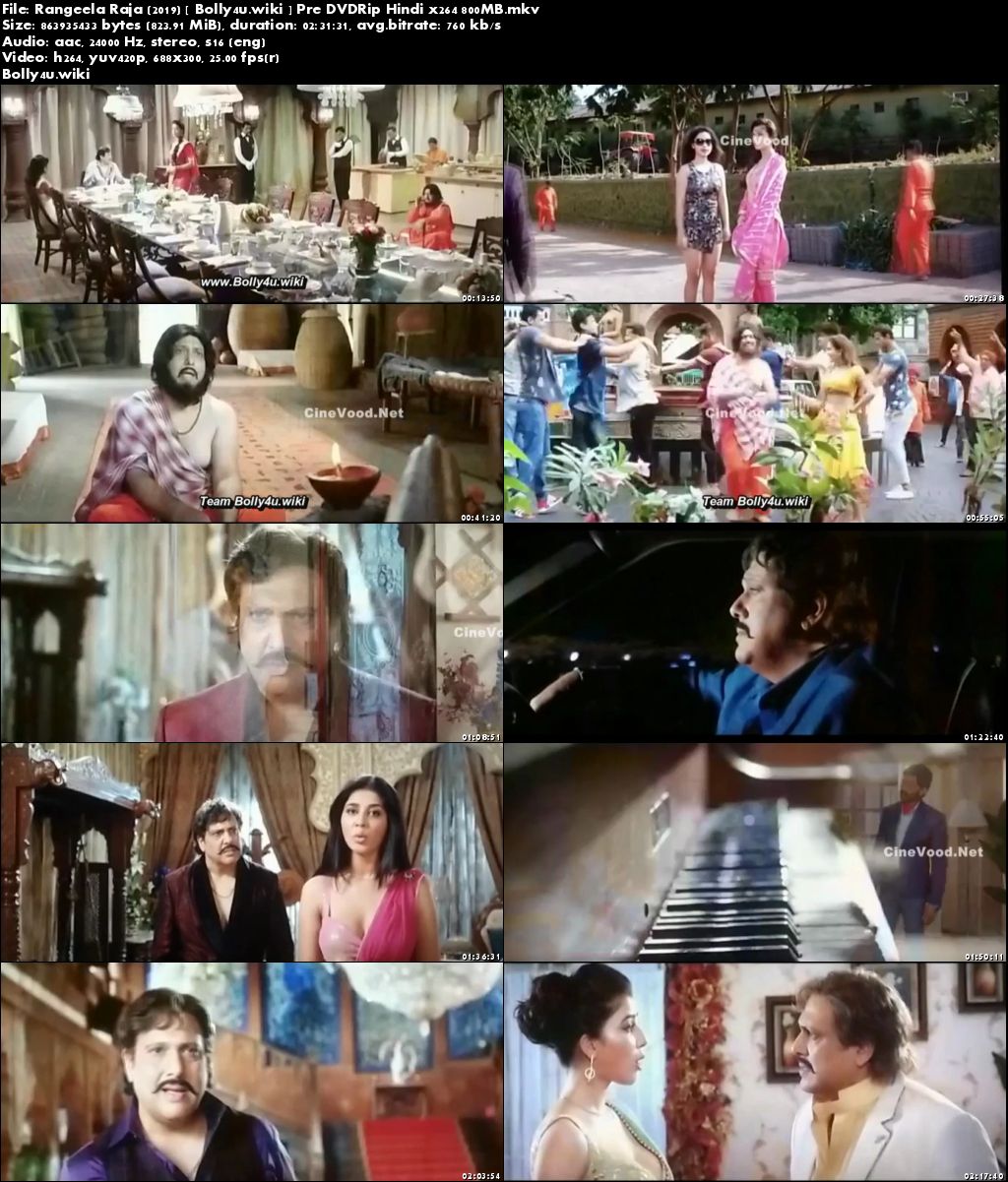 Rangeela Raja 2019 Pre DVDRip 400MB Full Hindi Movie Download 480p