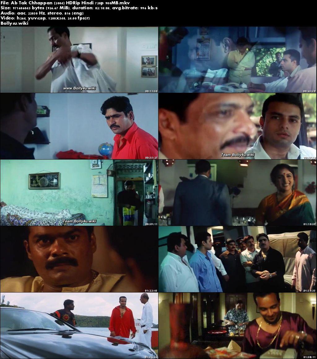 Ab Tak Chhappan 2004 HDRip 900Mb Full Hindi Movie Download 720p