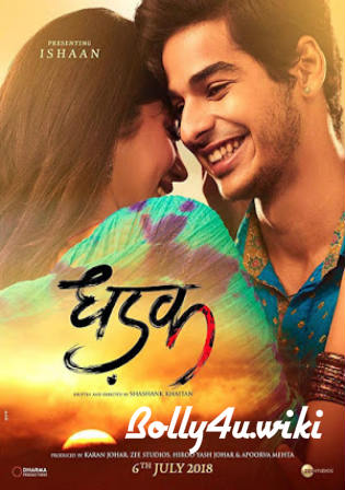 Dhadak 2018 BluRay 400MB Full Hindi Movie Download 480p