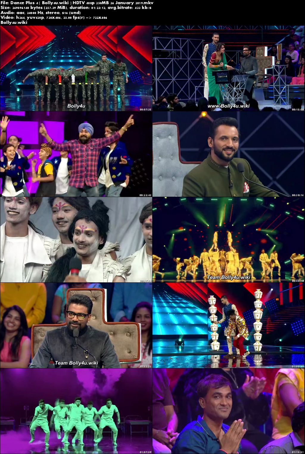 Dance Plus Season 4 HDTV 480p 250MB 26 January 2019 Download