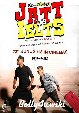 JATT vs IELTS 2018 WEB-DL 400MB Full Punjabi Movie Download 480p Watch Online Free bolly4u