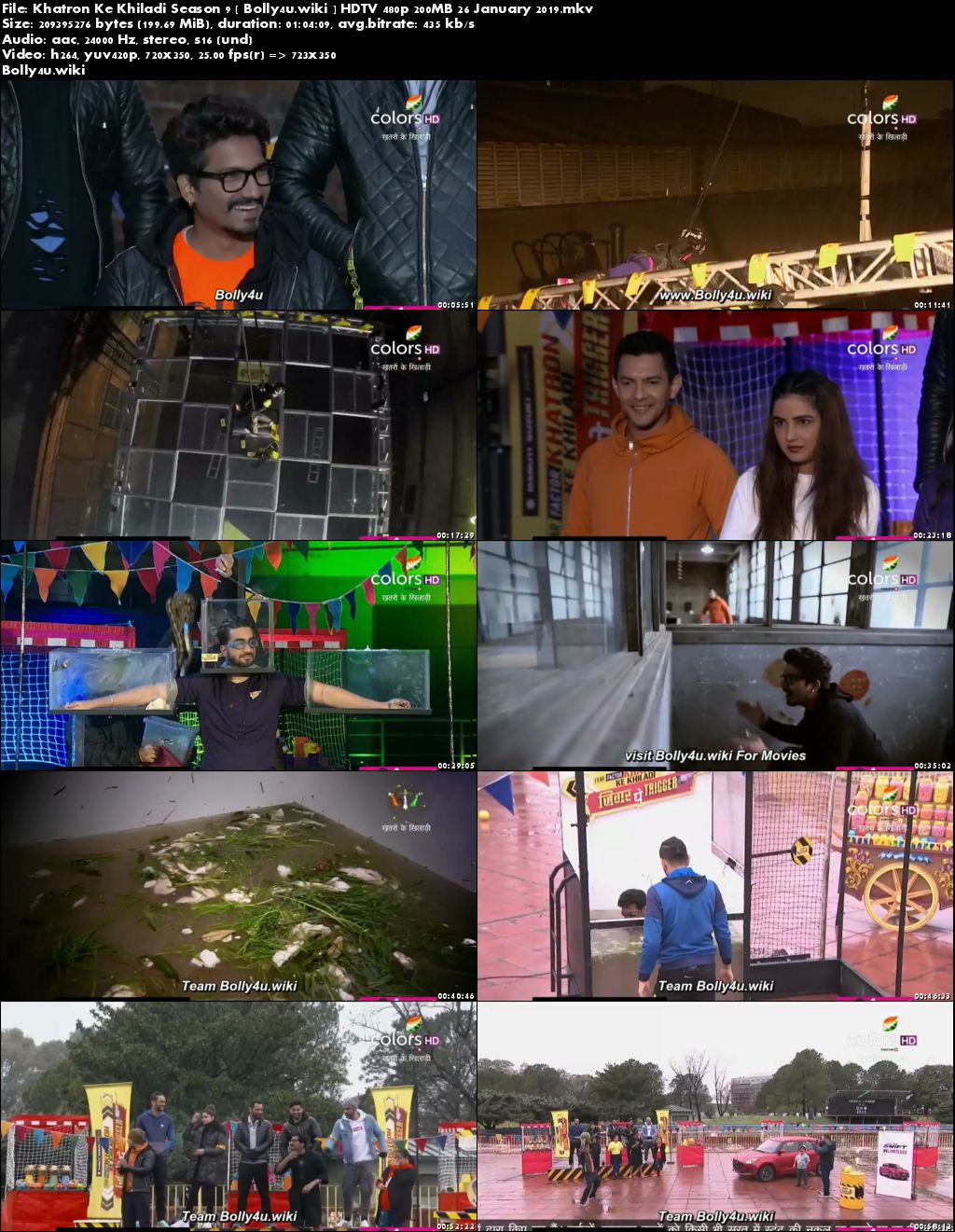 Khatron Ke Khiladi Season 9 HDTV 480p 200MB 26 January 2019 Download