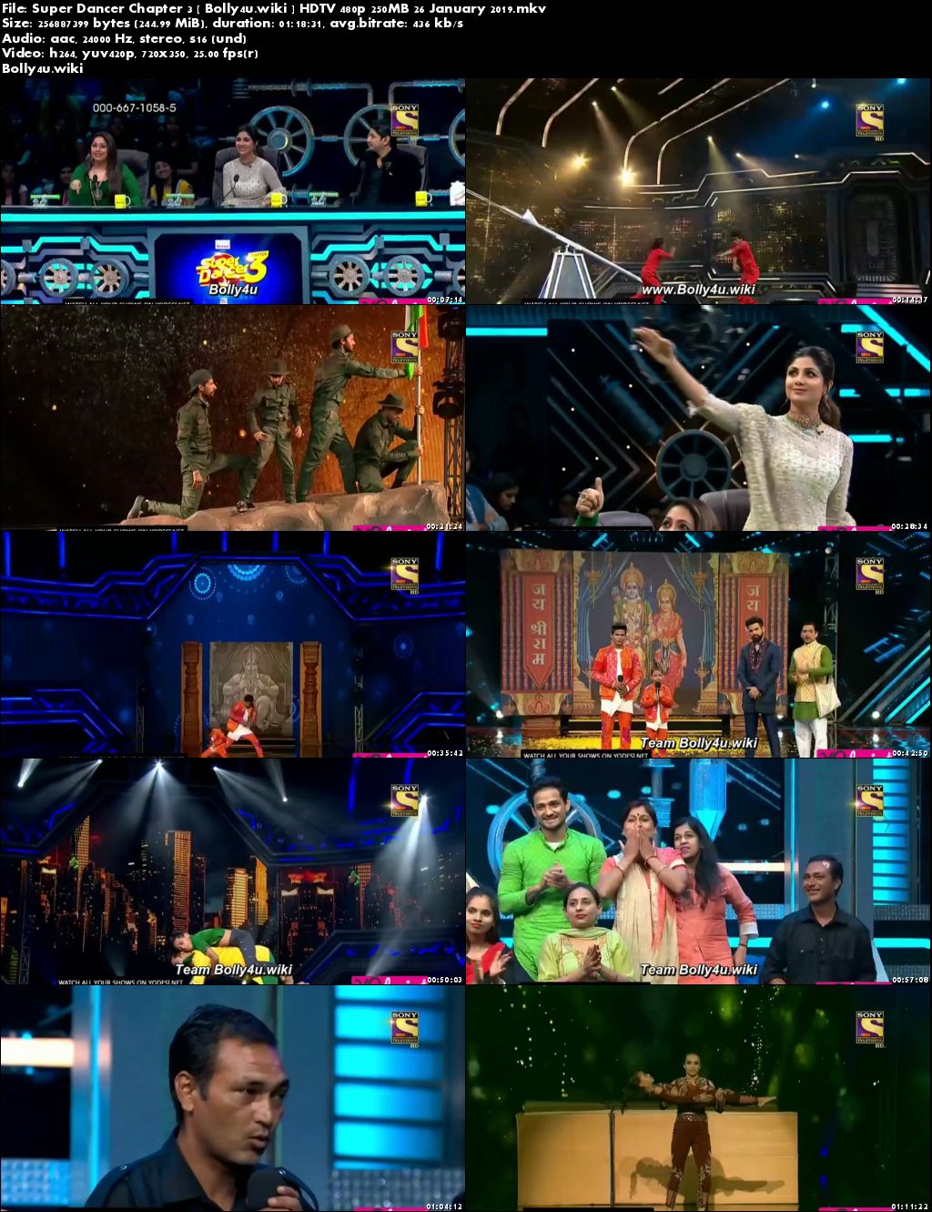 Super Dancer Chapter 3 HDTV 480p 250MB 26 January 2019 Download