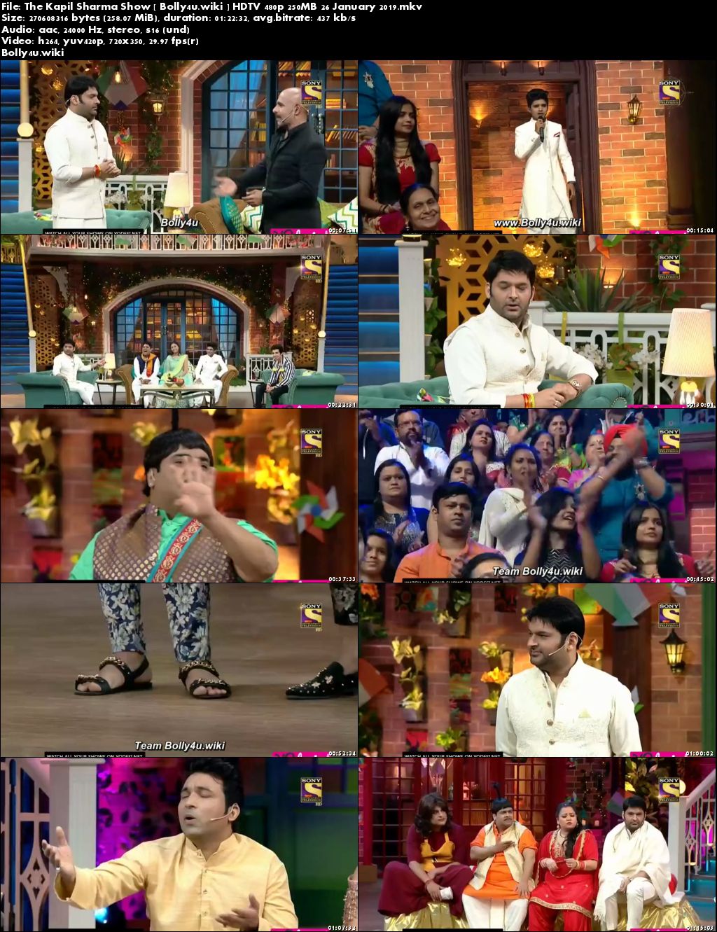 The Kapil Sharma Show HDTV 480p 250MB 26 January 2019 Download