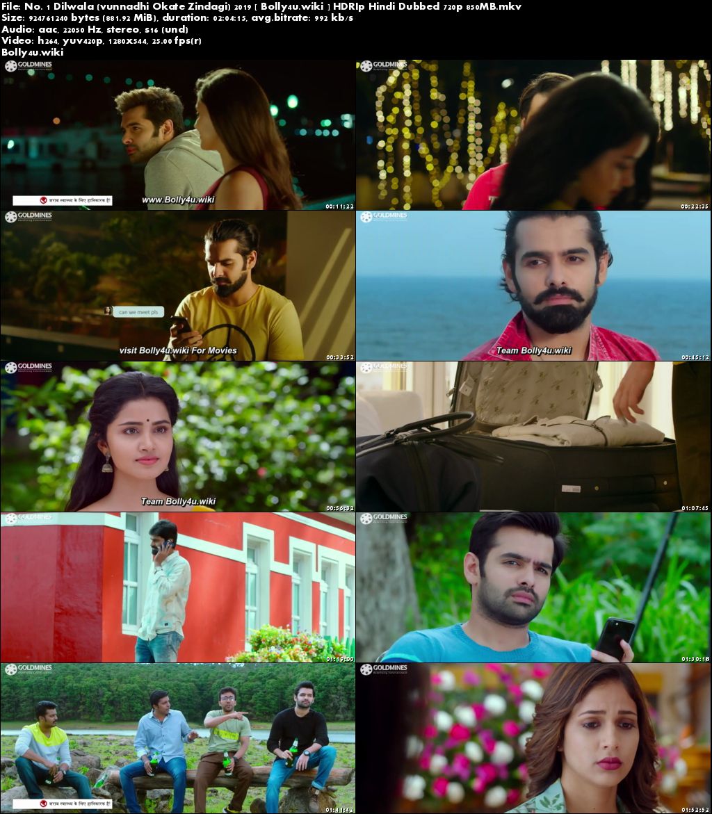 No 1 Dilwala 2019 HDRip 850MB Hindi Dubbed 720p Download