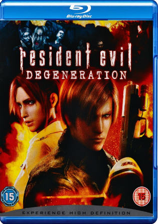 Resident Evil Degeneration 2008 BRRip 300Mb Hindi Dual Audio 480p