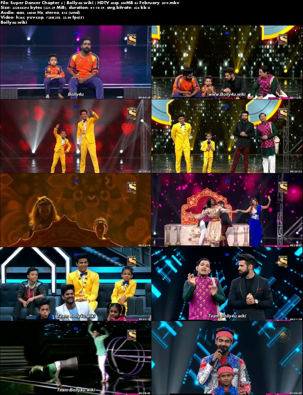 Super Dancer Chapter 3 HDTV 480p 200MB 03 February 2019 Download