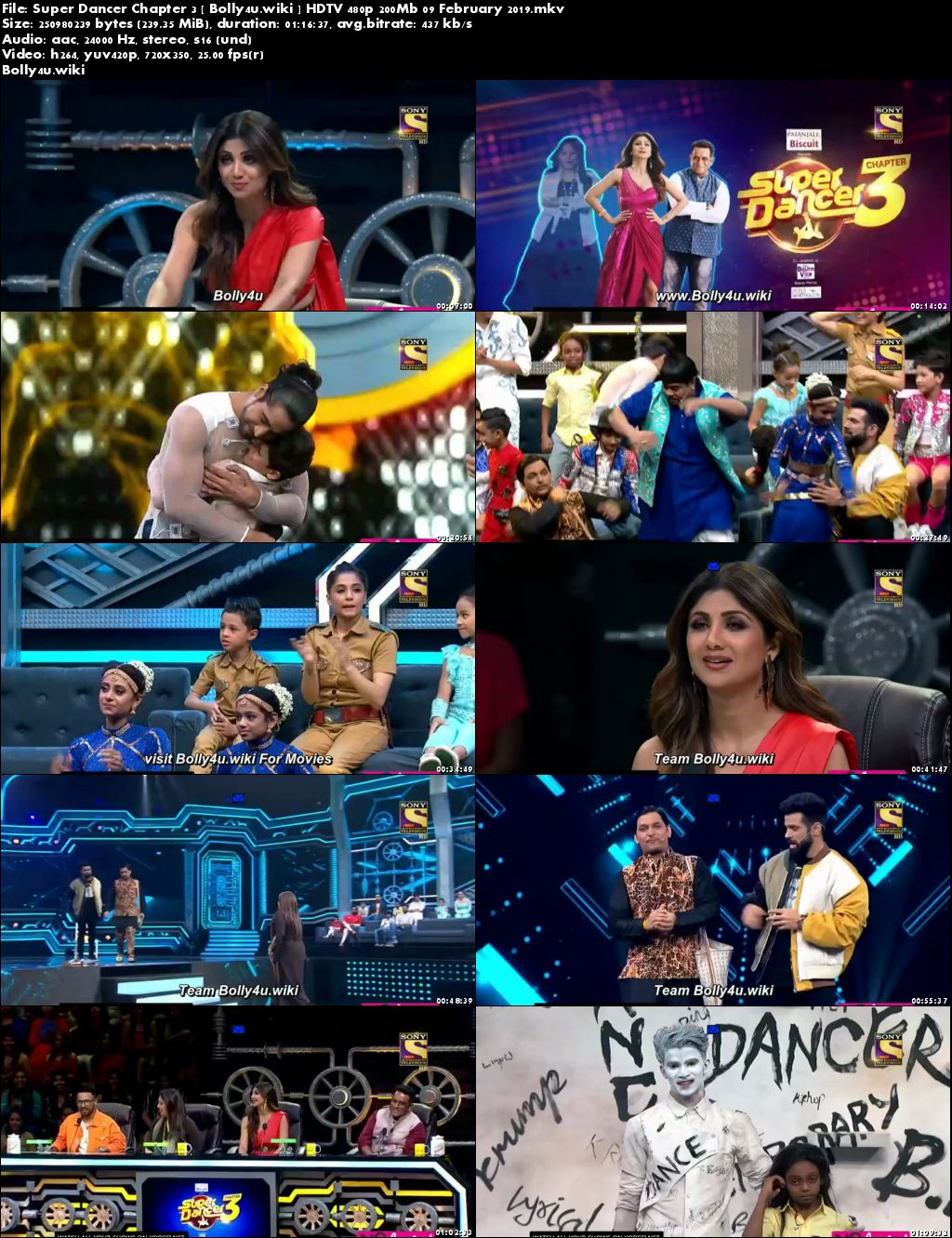 Super Dancer Chapter 3 HDTV 480p 200Mb 09 February 2019 Download