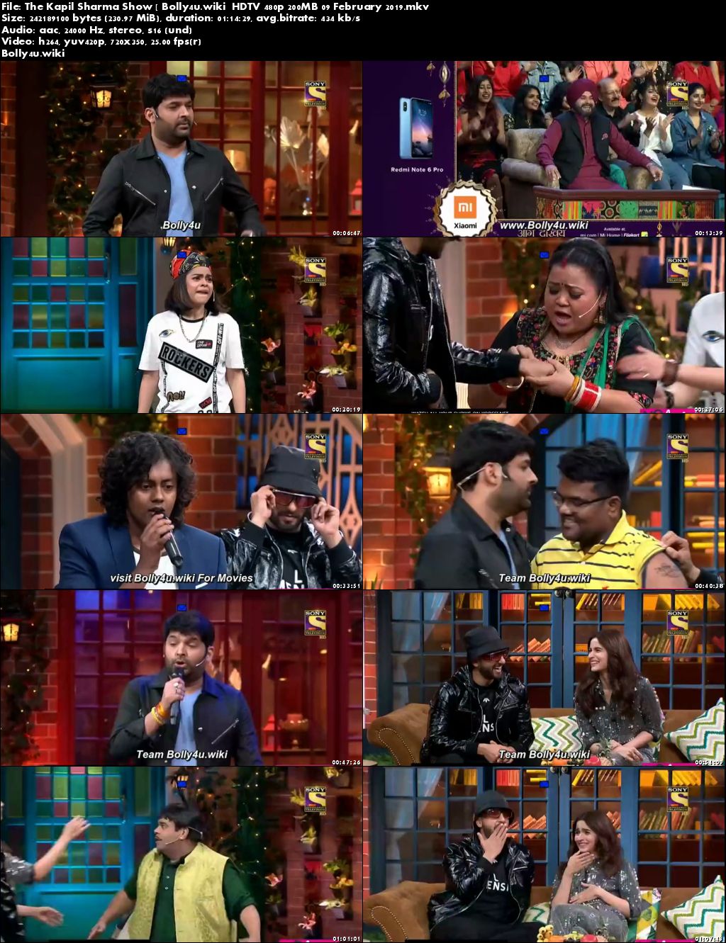 The Kapil Sharma Show HDTV 480p 200MB 09 February 2019 Download