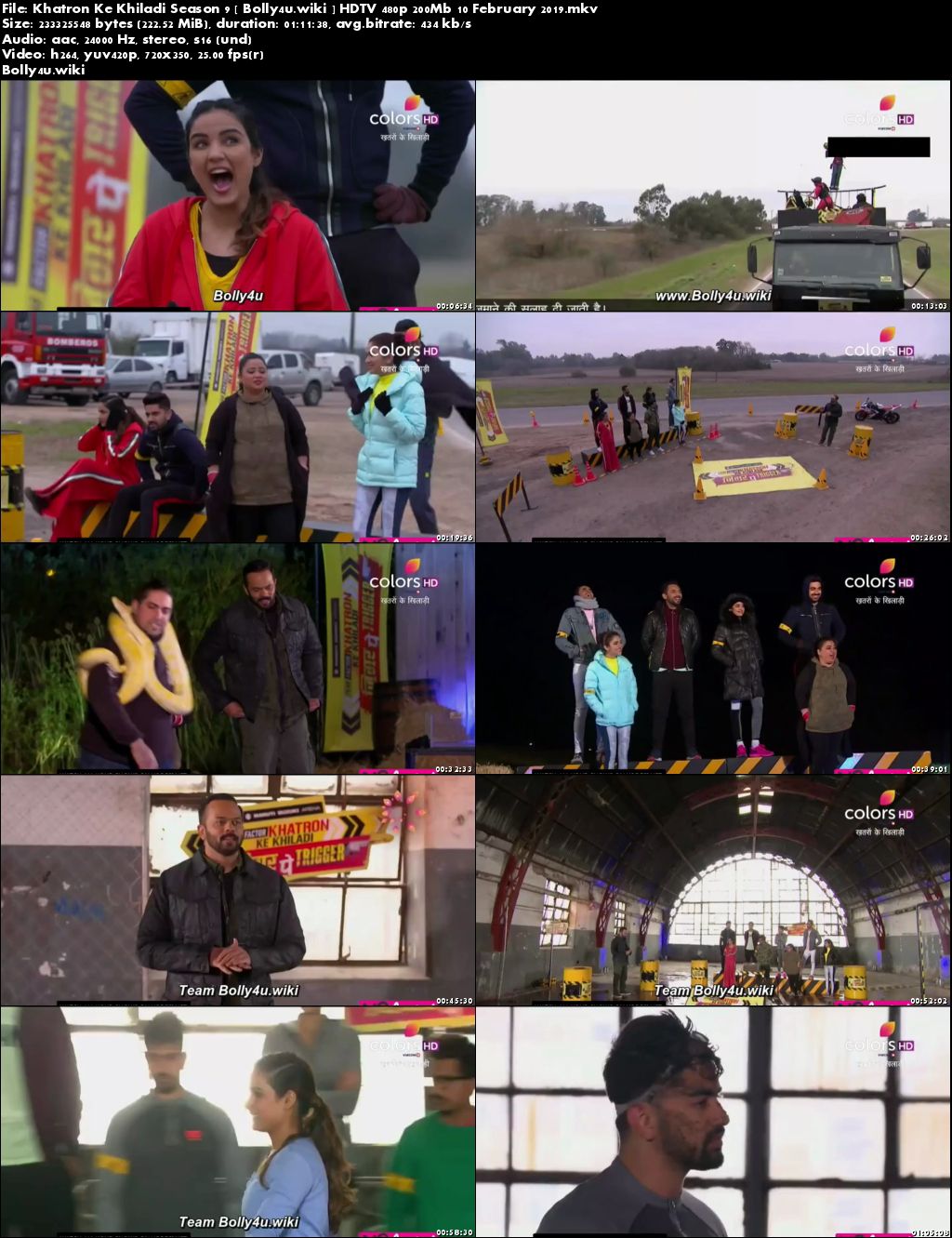 Khatron Ke Khiladi Season 9 HDTV 480p 200Mb 10 February 2019 Download