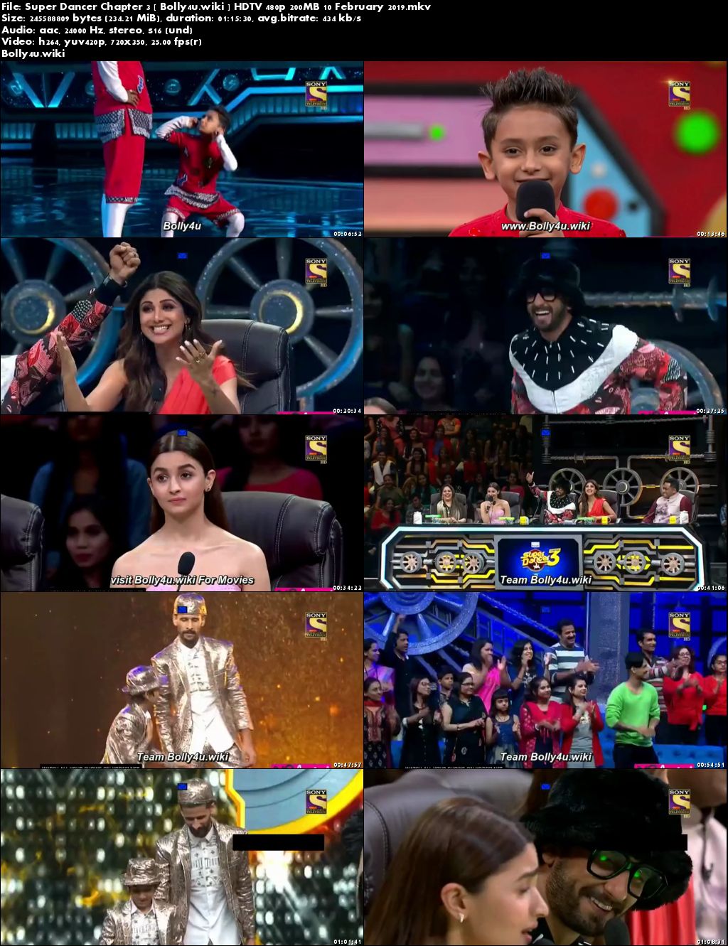 Super Dancer Chapter 3 HDTV 480p 200MB 10 February 2019 Download