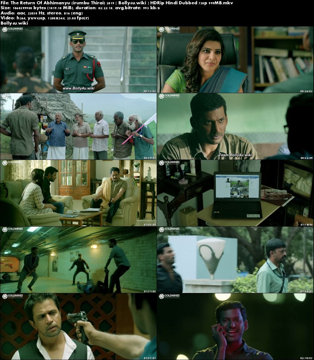 The Return Of Abhimanyu 2019 HDRip 999MB Hindi Dubbed 720p Download