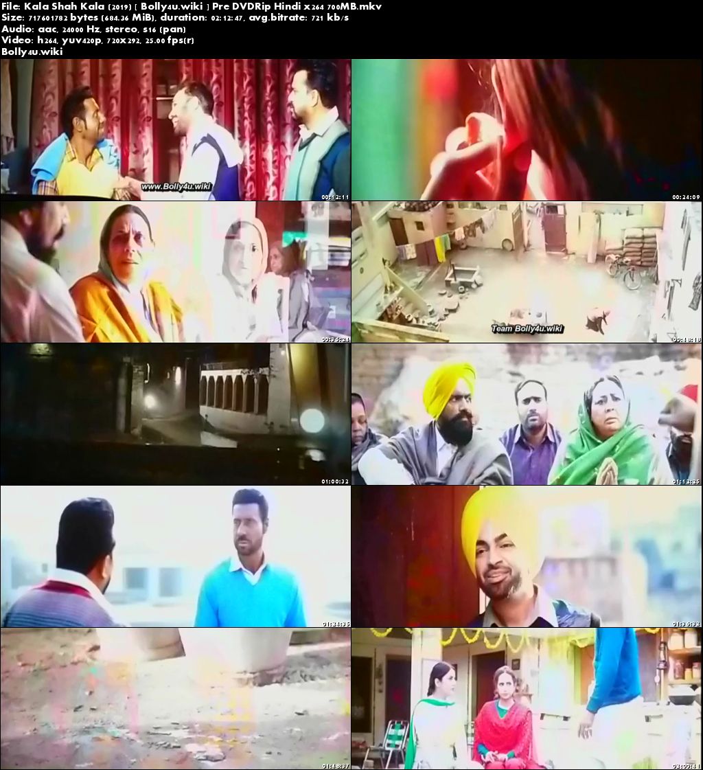 Kala Shah Kala 2019 Pre DVDRip 700Mb Punjabi x264 Download