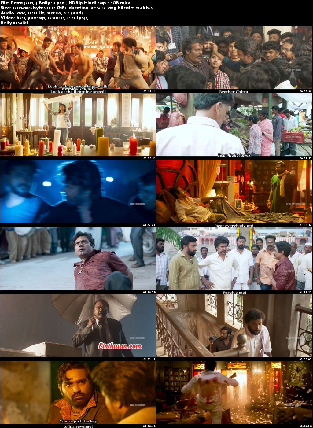 Petta 2019 HDRip 1.1Gb Full Hindi Movie Download 720p