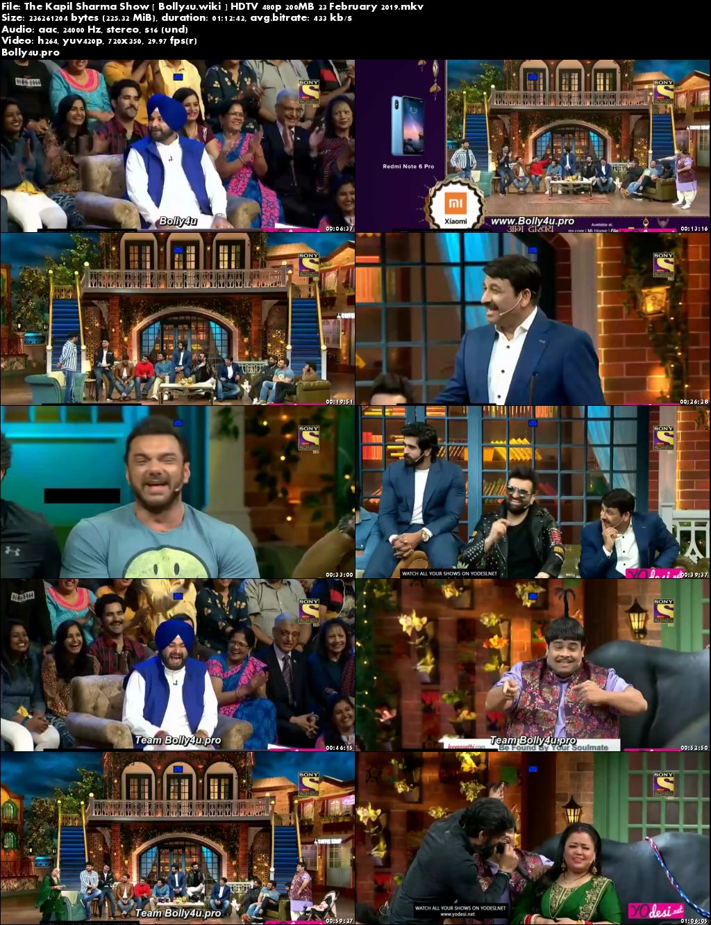 The Kapil Sharma Show HDTV 480p 200MB 23 February 2019 Download