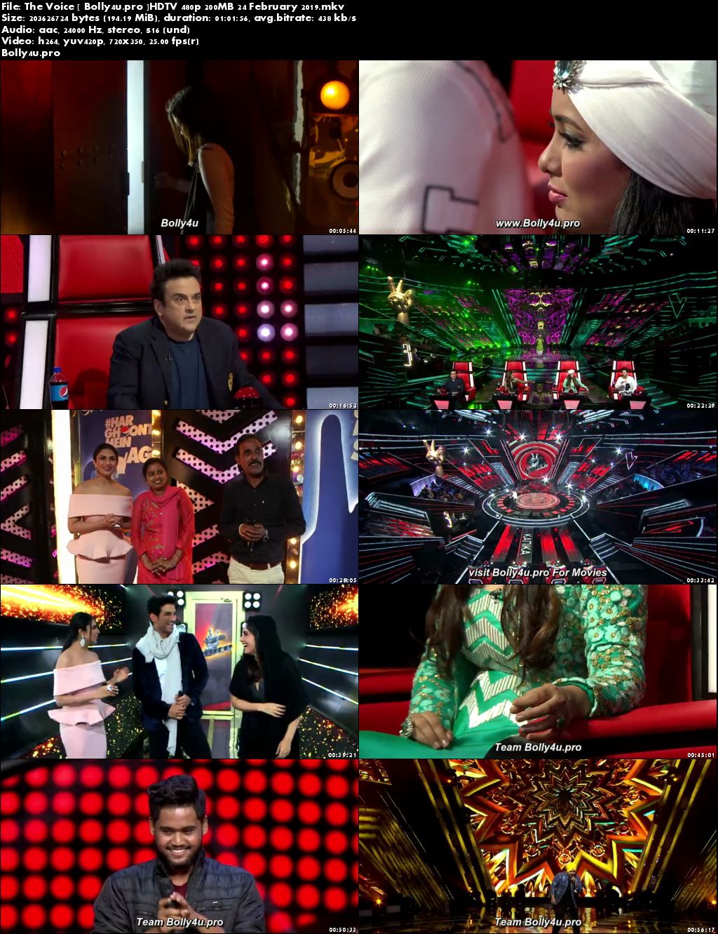 The Voice HDTV 480p 200MB 24 February 2019 Download