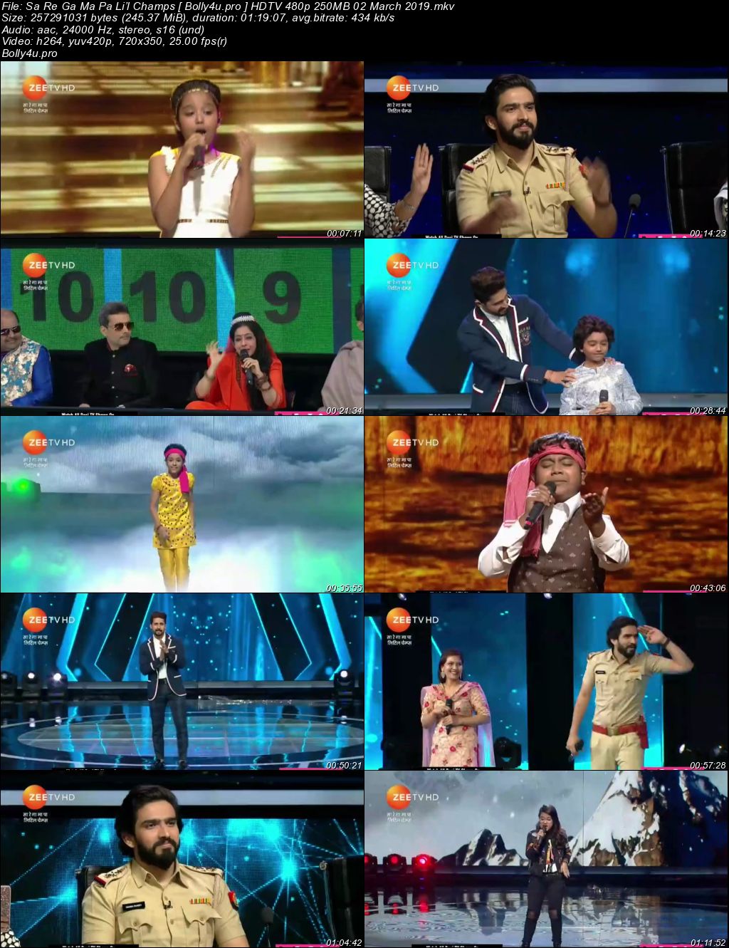Sa Re Ga Ma Pa Lil Champs HDTV 480p 250MB 02 March 2019 Download