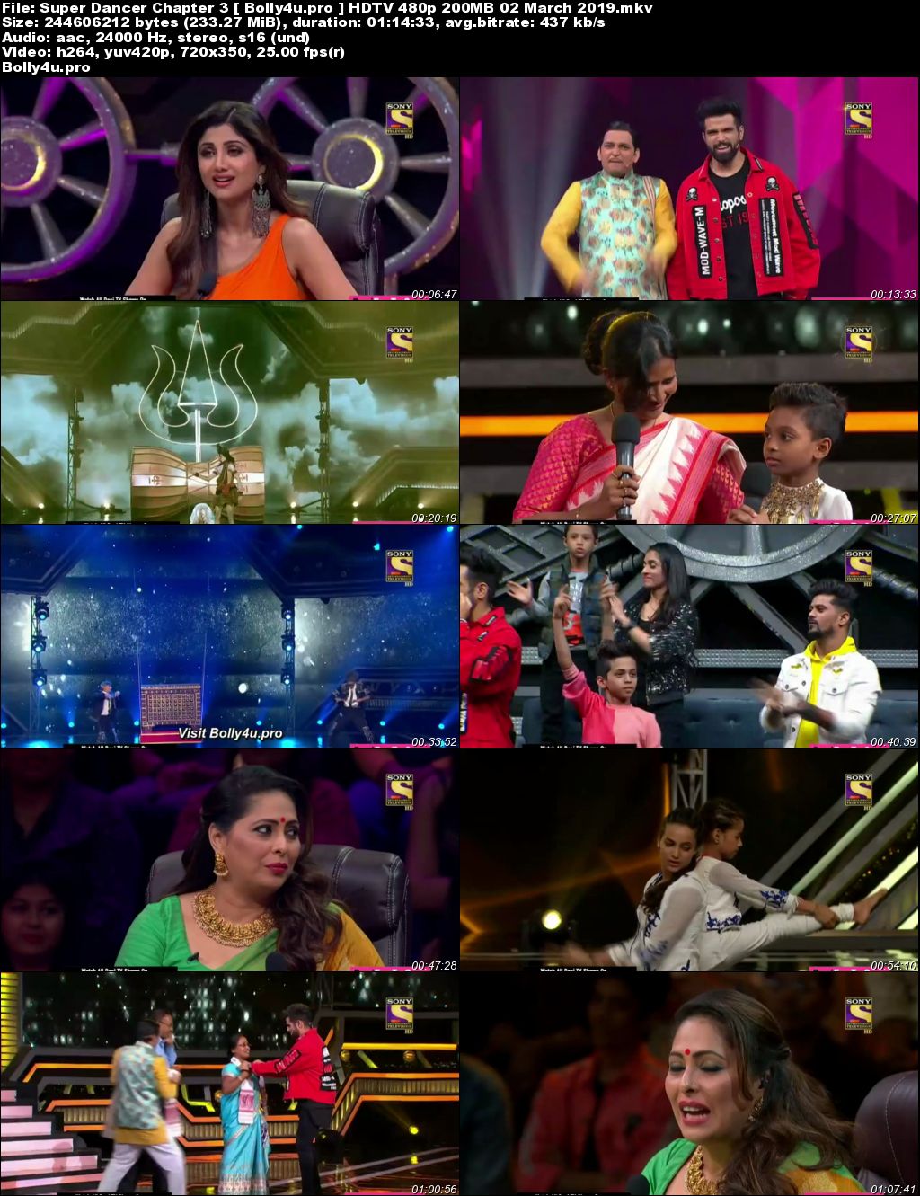 Super Dancer Chapter 3 HDTV 480p 200MB 02 March 2019 Download