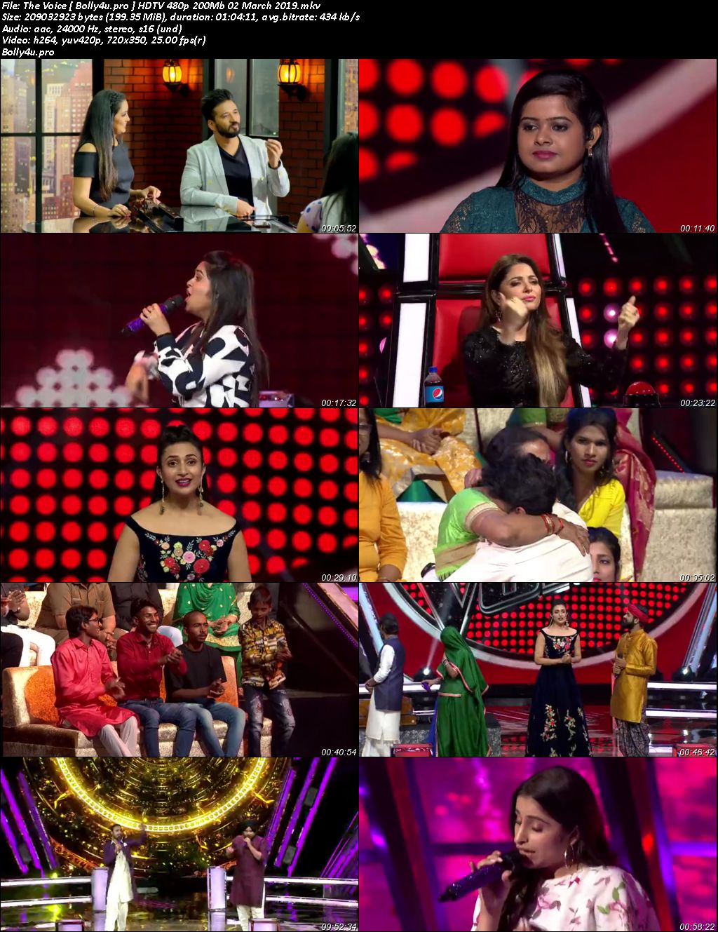 The Voice HDTV 480p 200Mb 02 March 2019 Download