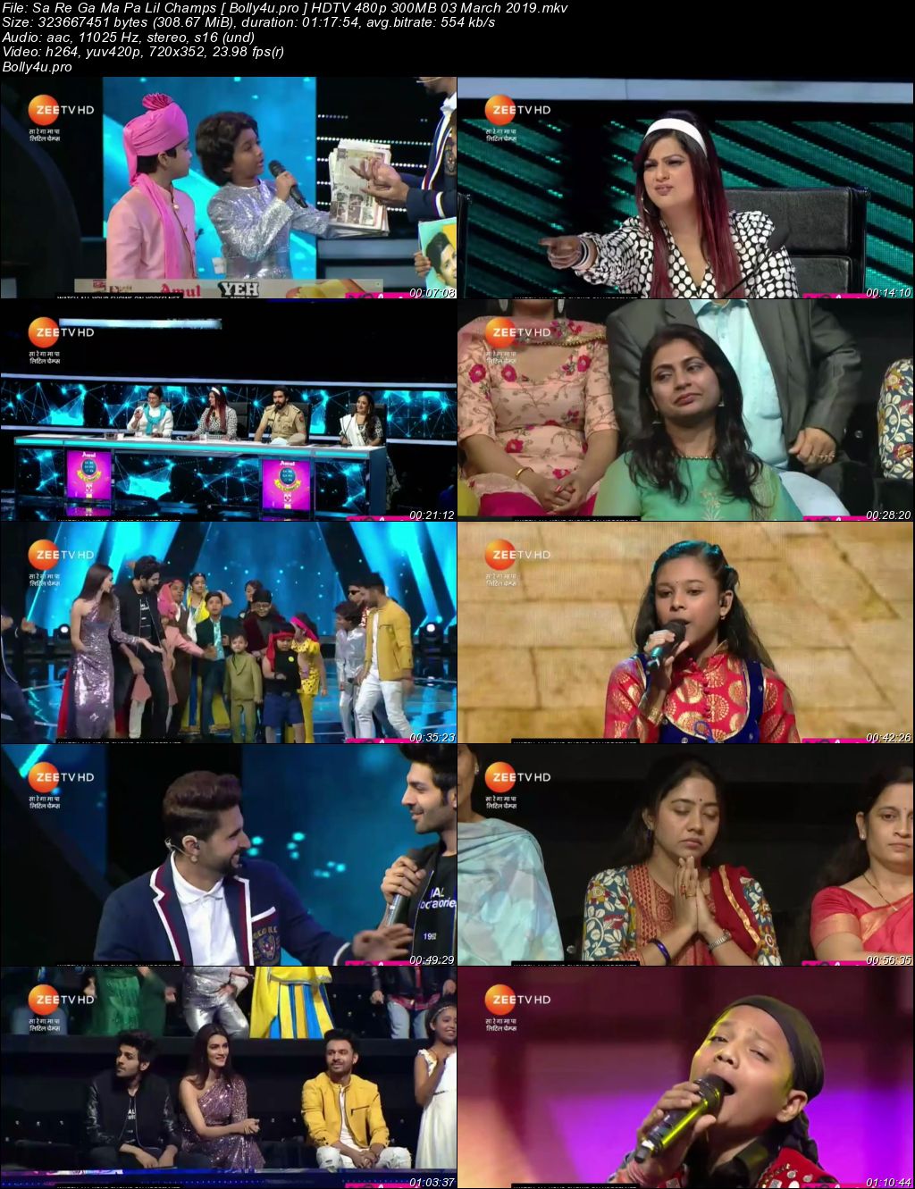 Sa Re Ga Ma Pa Lil Champs HDTV 480p 300MB 03 March 2019 Download