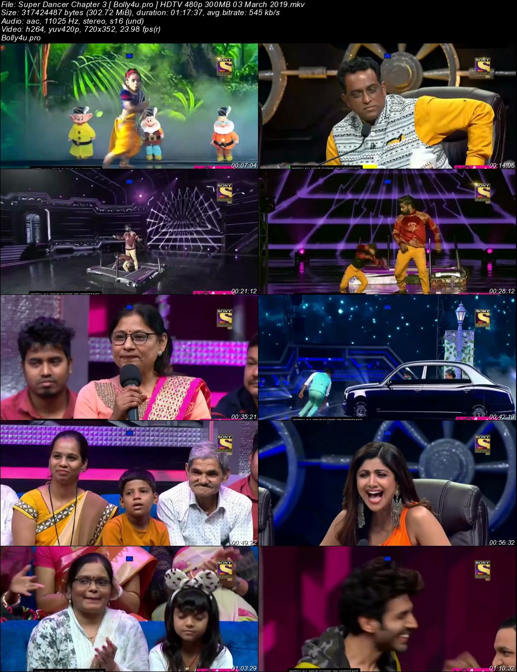 Super Dancer Chapter 3 HDTV 480p 300MB 03 March 2019 Download