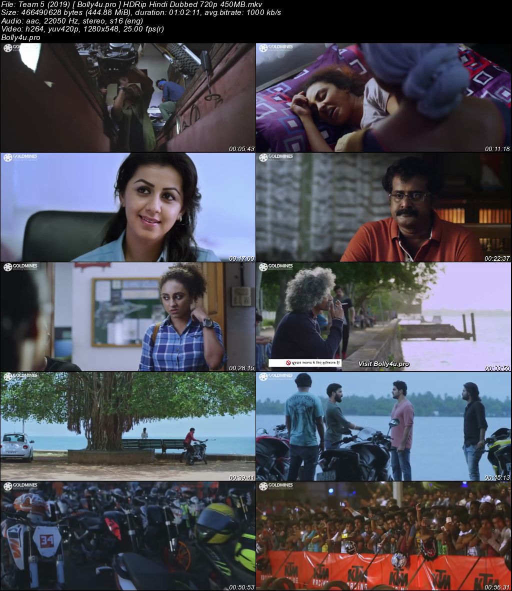 Team 5 2019 HDRip 450Mb Hindi Dubbed 720p x264 Download