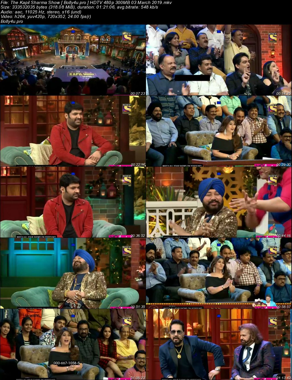 The Kapil Sharma Show HDTV 480p 300MB 03 March 2019 Download