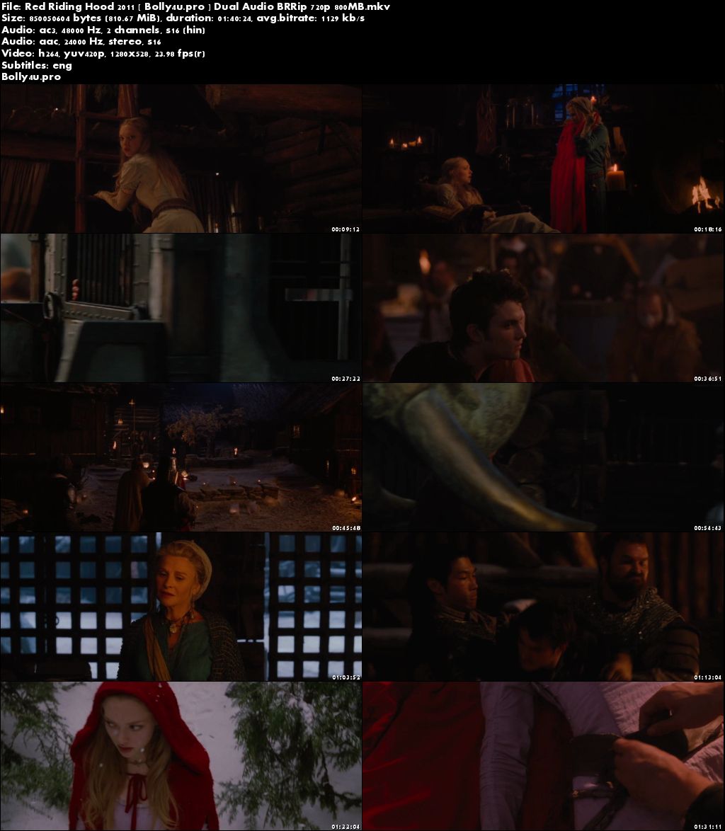 Red Riding Hood 2011 BluRay 350Mb Hindi Dual Audio 480p Download