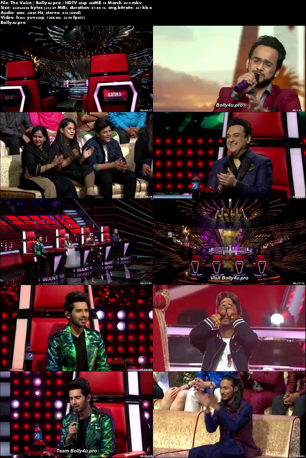 The Voice HDTV 480p 200MB 10 March 2019 Download